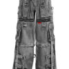 Tripp NYC X-Strap Pants [BLACK FOG WASH DENIM]