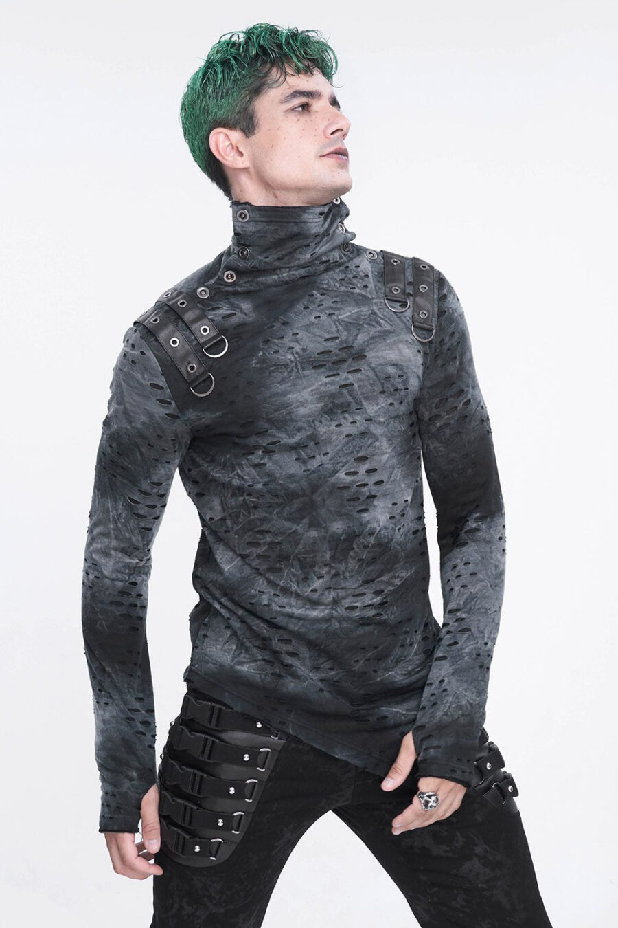 cadaver-ripped-turtleneck-top-mens-tops-323453.jpg Cadaver Ripped Turtleneck Top