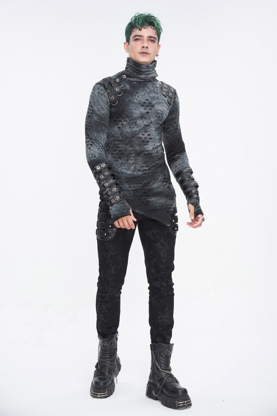 cadaver-ripped-turtleneck-top-mens-tops-375498.jpg Cadaver Ripped Turtleneck Top