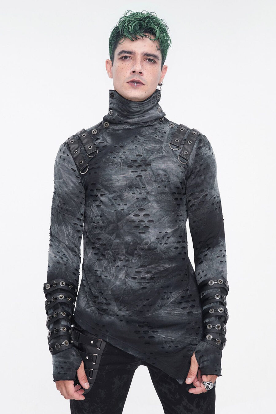 cadaver-ripped-turtleneck-top-mens-tops-926614.jpg Cadaver Ripped Turtleneck Top