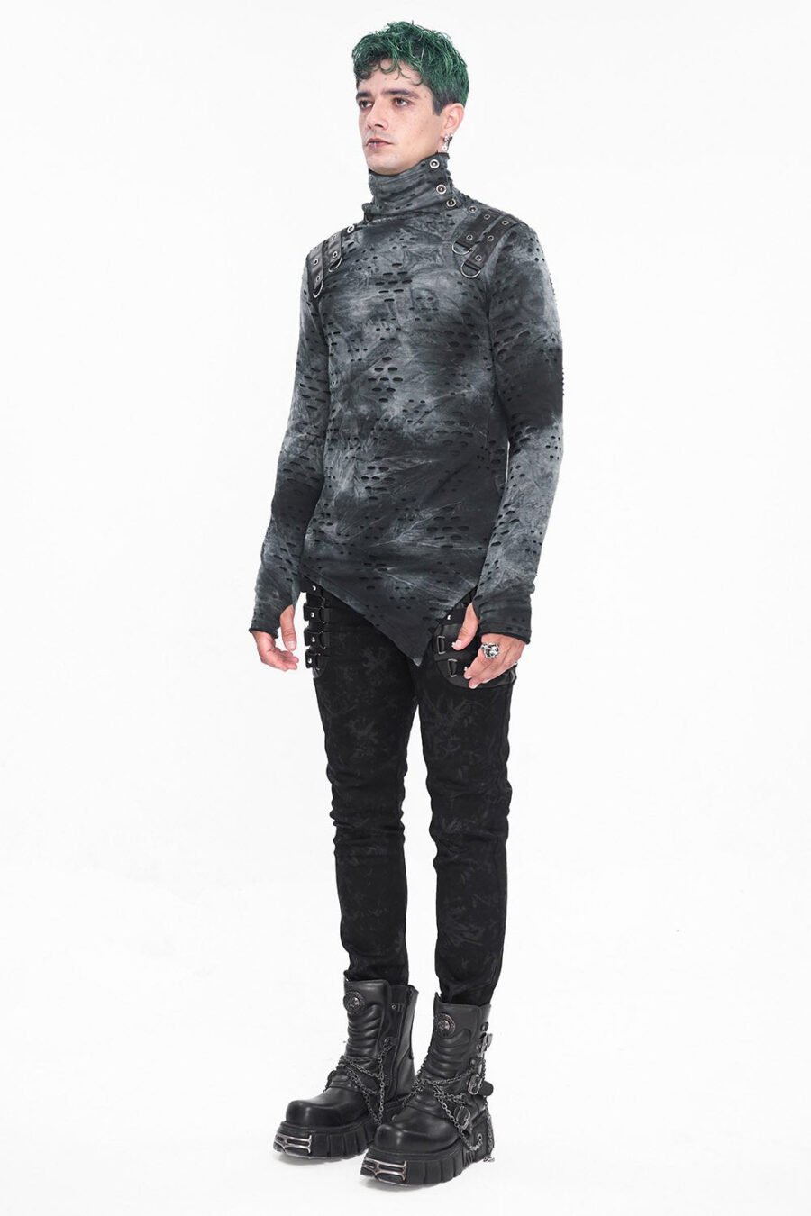 cadaver-ripped-turtleneck-top-mens-tops-971322.jpg Cadaver Ripped Turtleneck Top