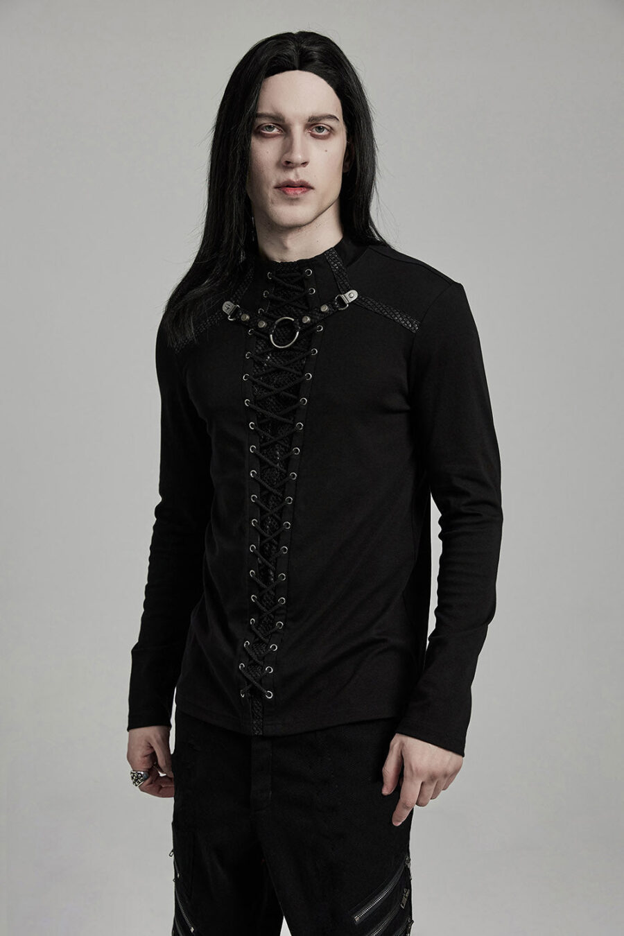 dread-gothic-laced-up-shirt-mens-tops-389299.jpg Dread Gothic Laced Up Shirt