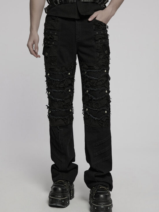 Spineshred Distressed Cargo Pants