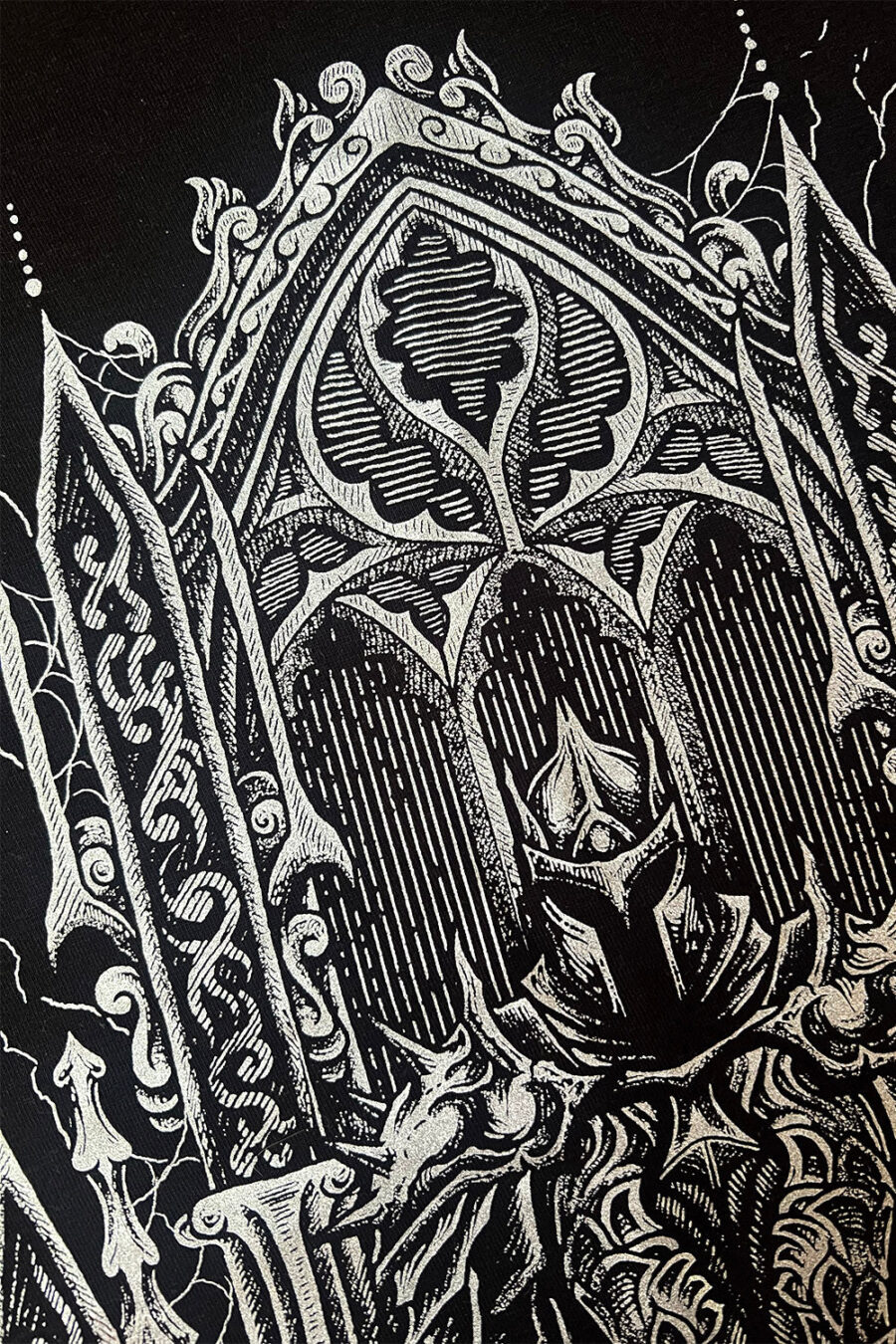 Medieval Knight T-shirt [Metallic Silver]