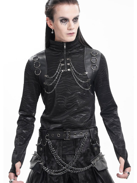 Cyber Punk Turtleneck Top