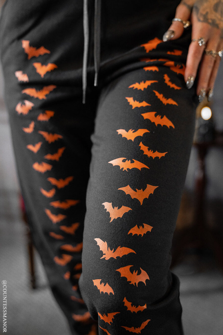 Bat Joggers [PUMPKIN ORANGE] [UNISEX]